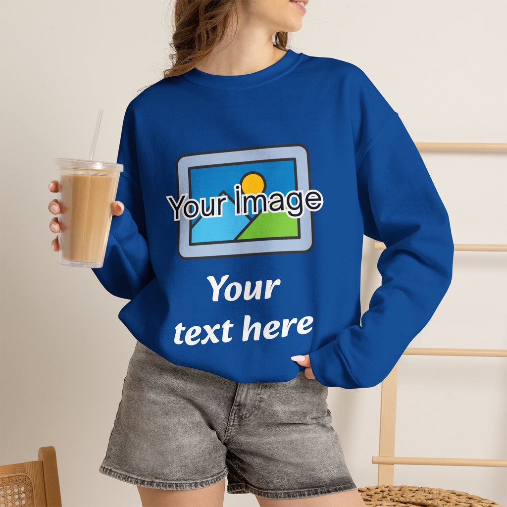Personalized Image & Text Sweatshirt