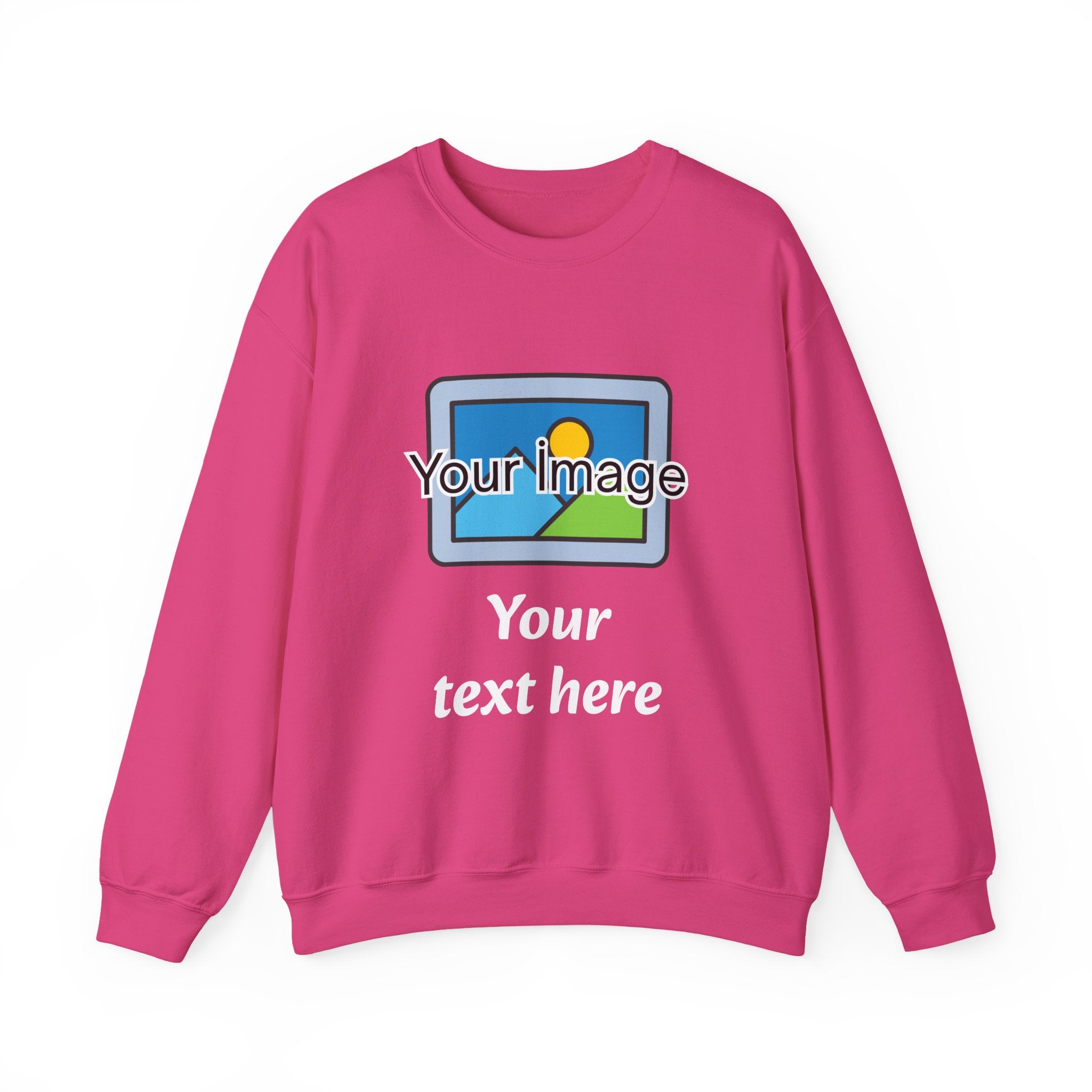 Personalized Image & Text Sweatshirt