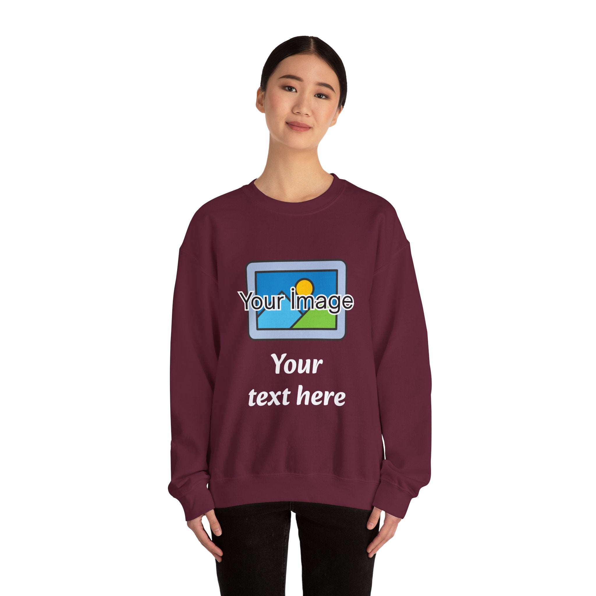 Personalized Image & Text Sweatshirt