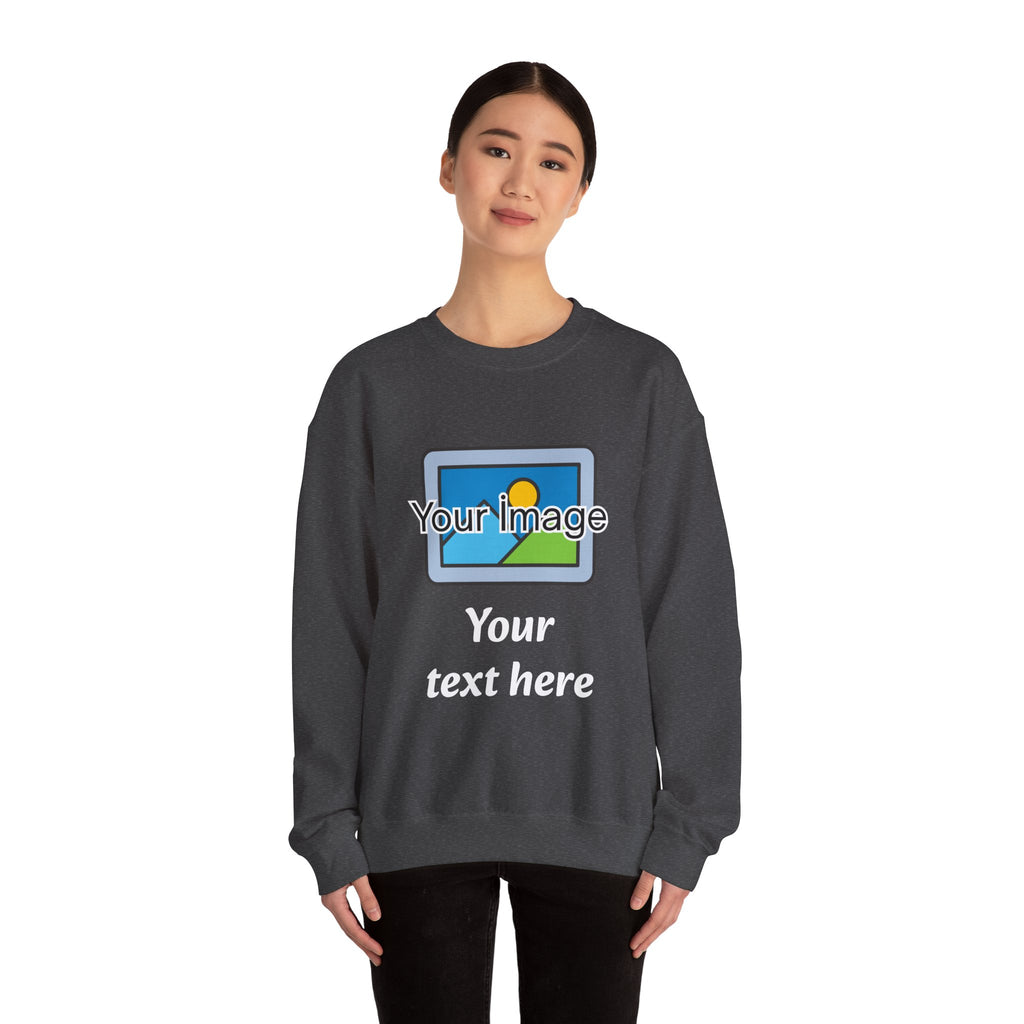 Personalized Image & Text Sweatshirt