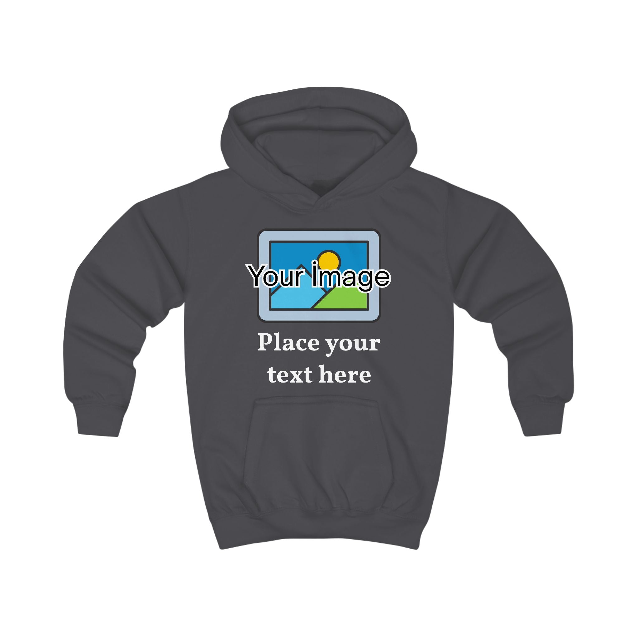 Kids Hoodie — Customizable Photo & Text Printed Kids Hoodie