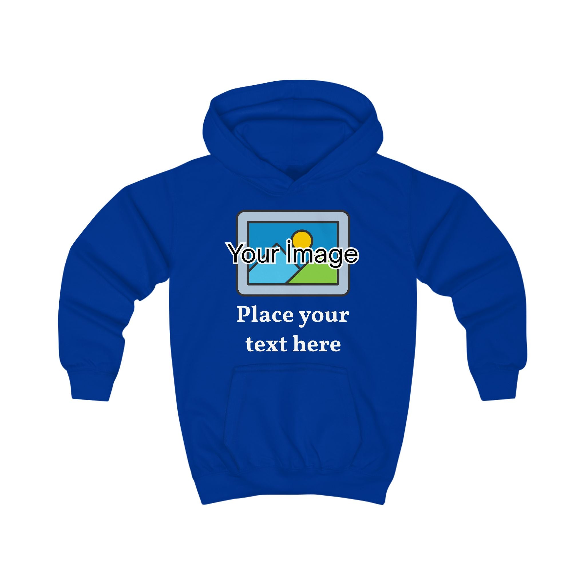 Kids Hoodie — Customizable Photo & Text Printed Kids Hoodie