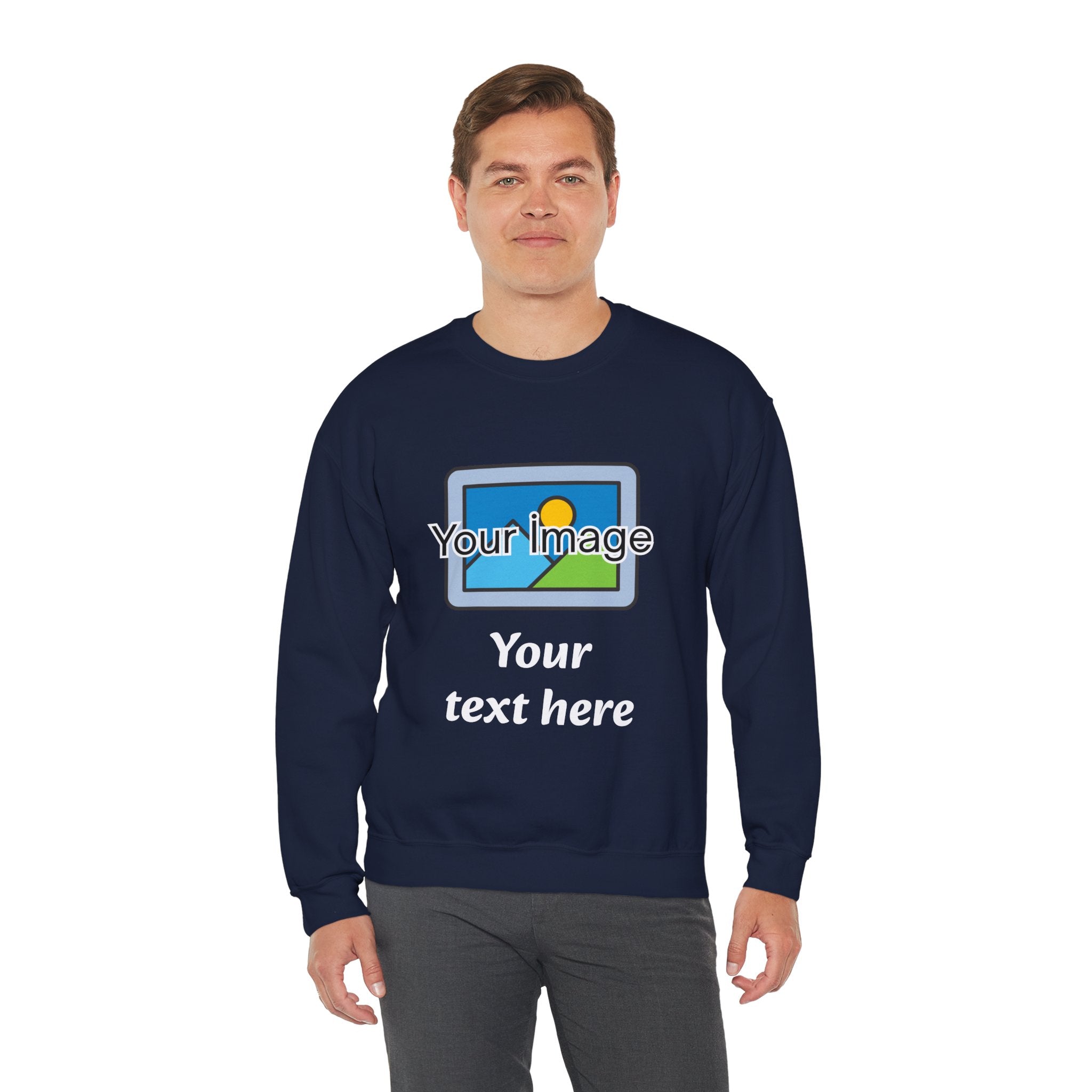 Personalized Image & Text Sweatshirt