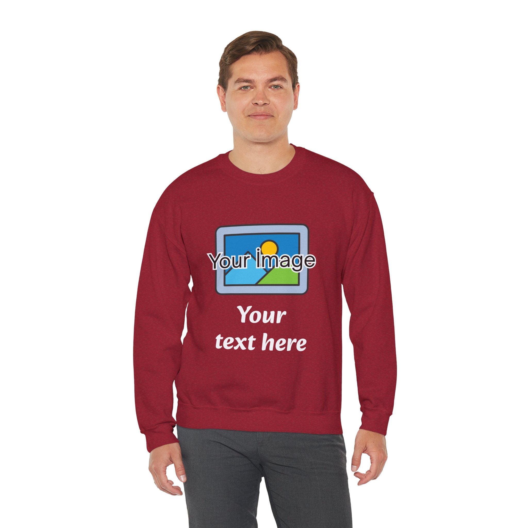 Personalized Image & Text Sweatshirt