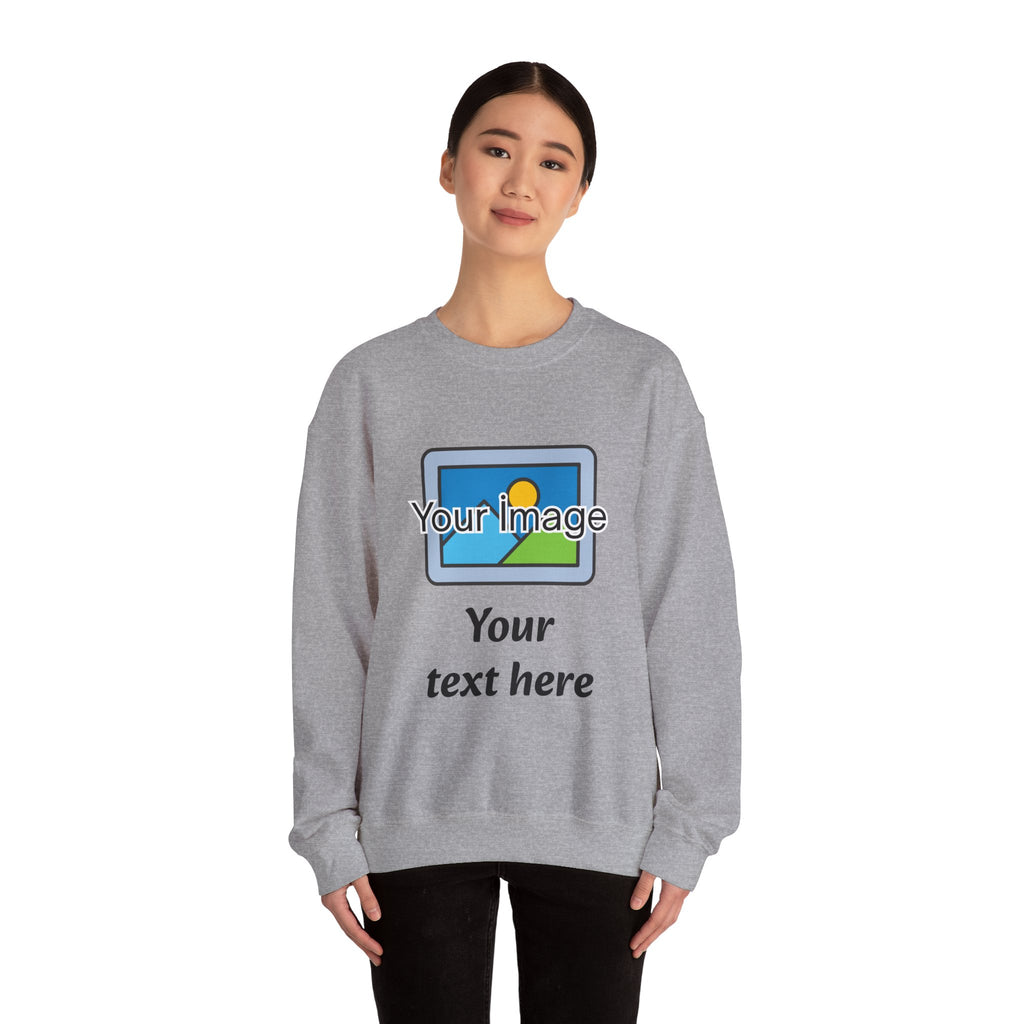 Personalized Image & Text Sweatshirt