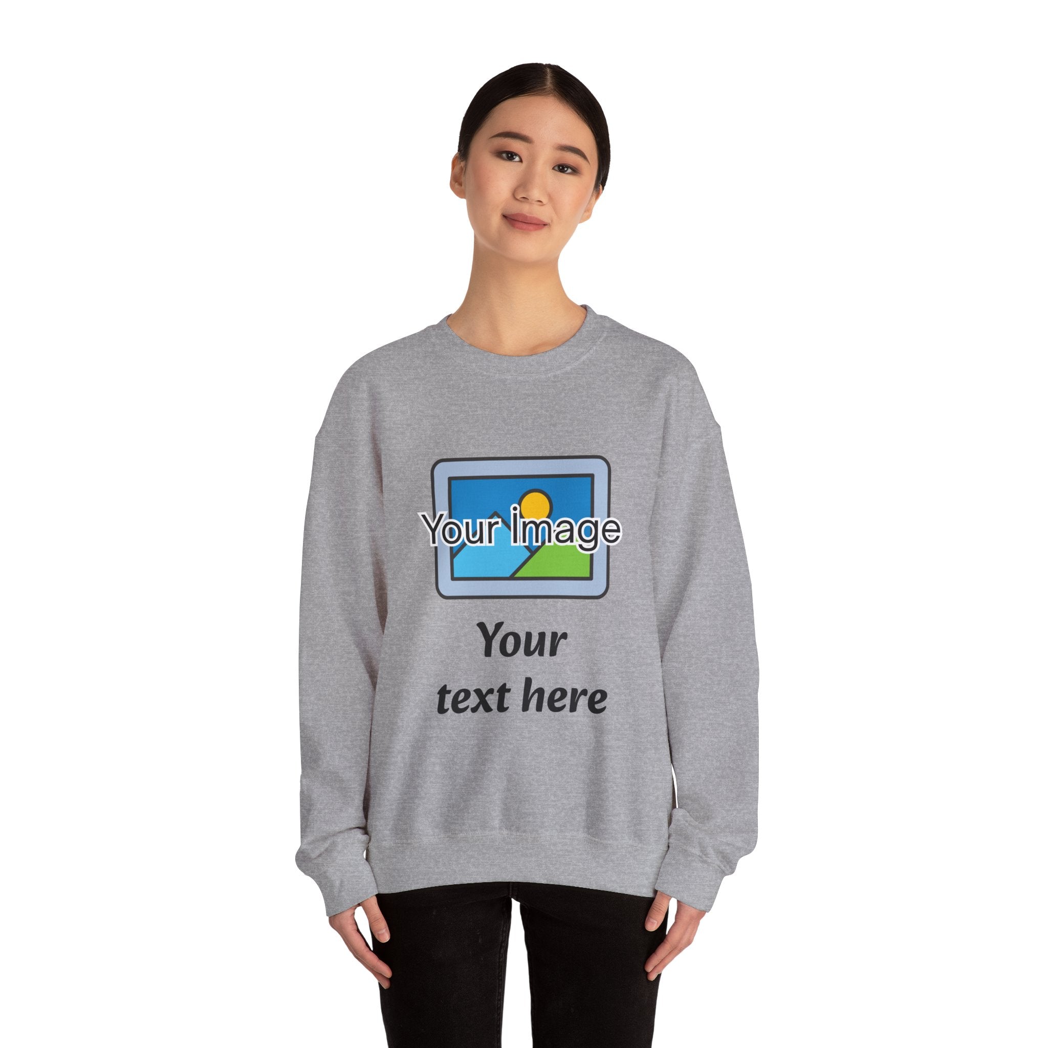 Personalized Image & Text Sweatshirt