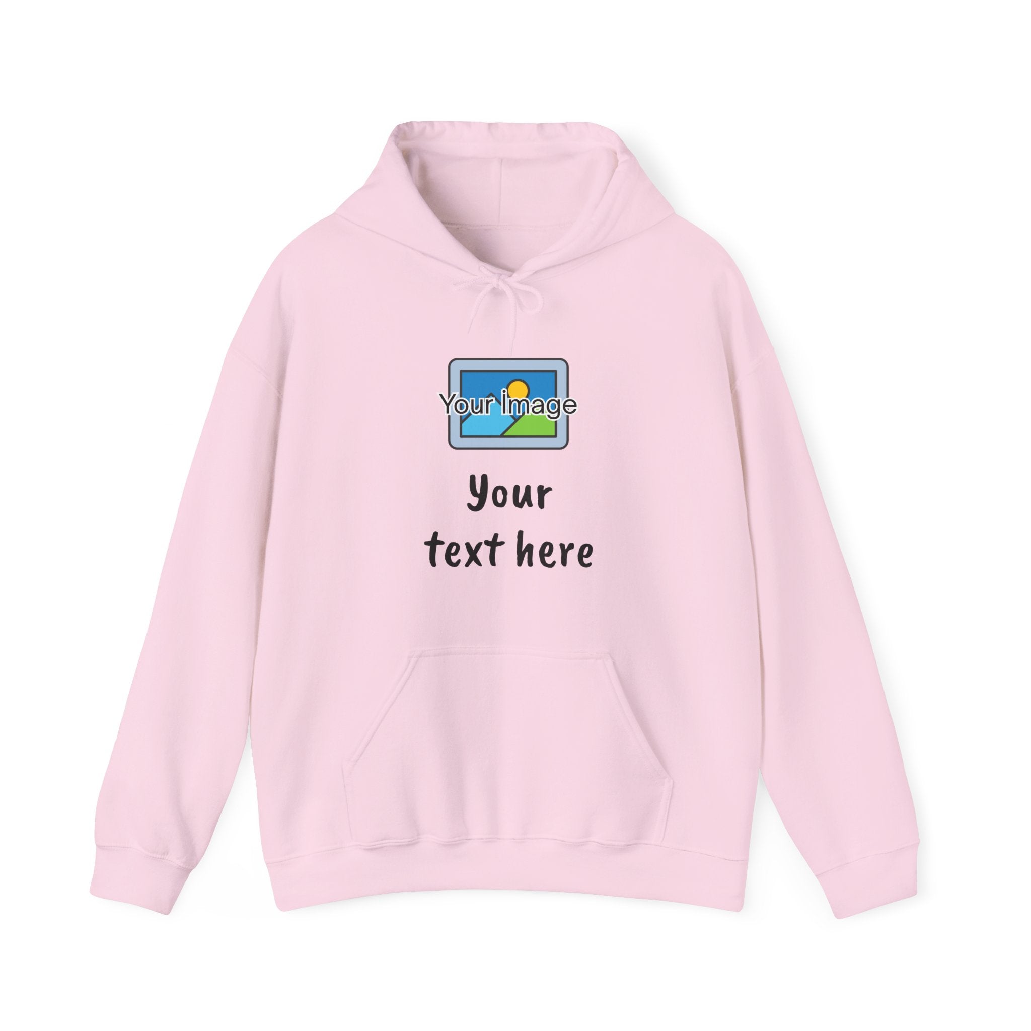 Custom Photo & Text Hoodie — Personalized Image Hoodie, Add Your Text