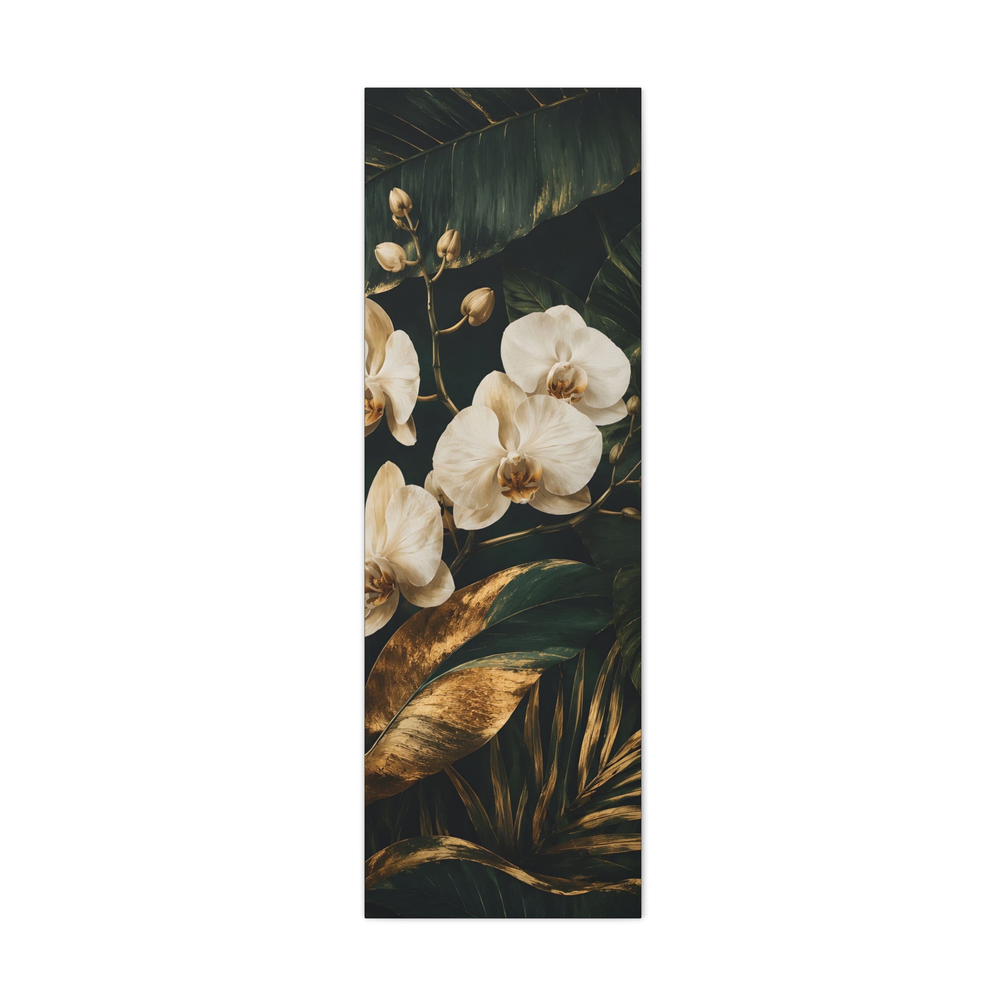 Orchid Botanical Matte Canvas Print — Stretched 1.25"