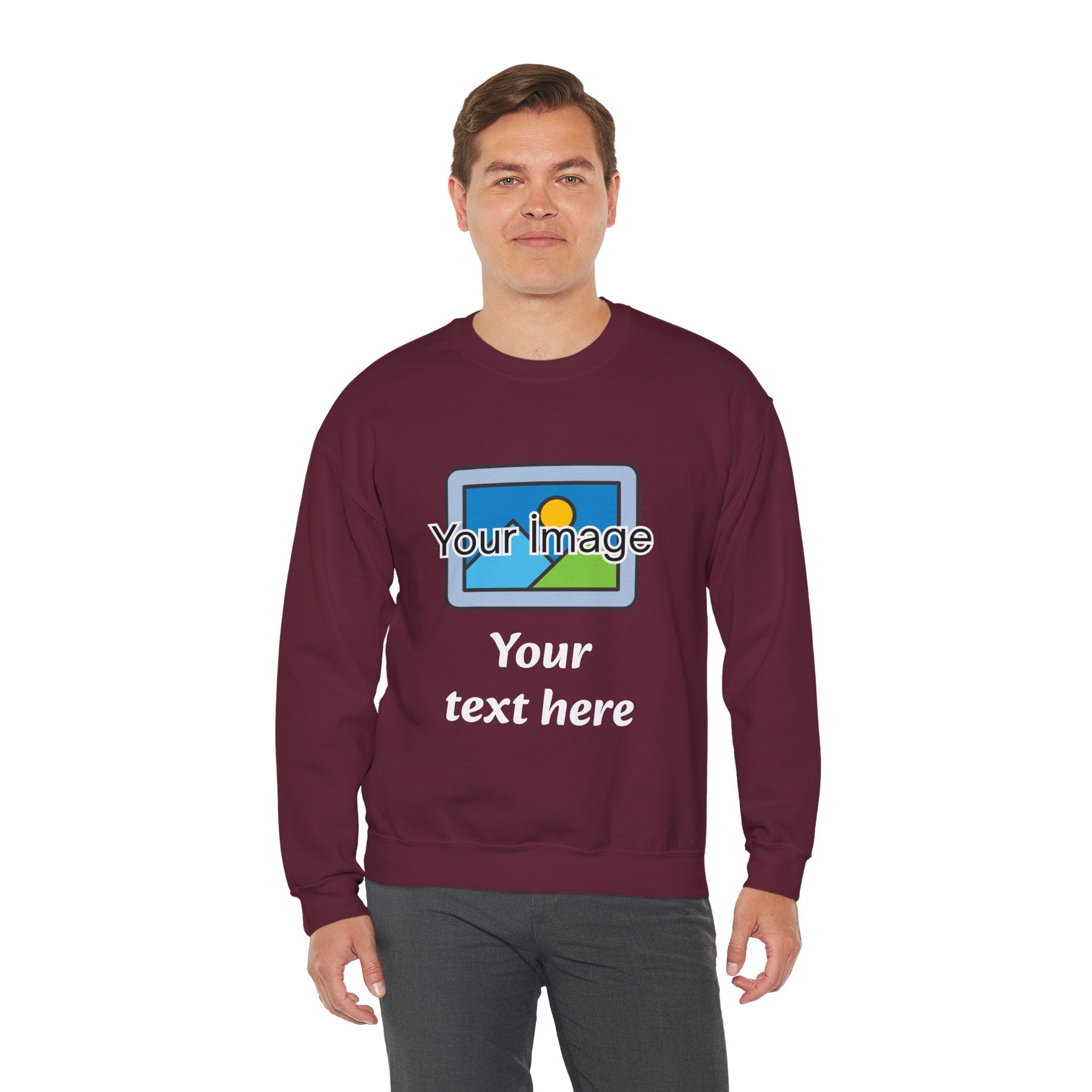 Personalized Image & Text Sweatshirt