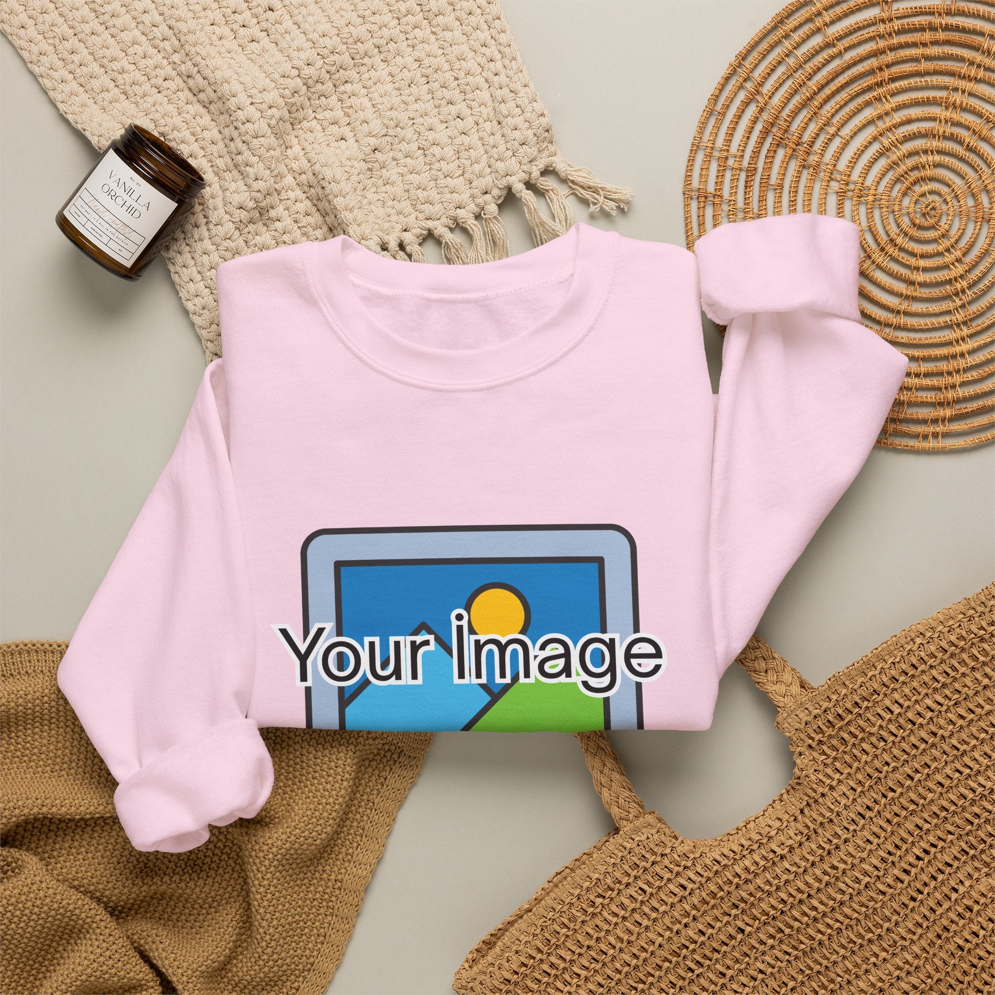 Personalized Image & Text Sweatshirt