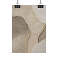 Abstract Neutral Texture Rolled Poster — Earth Tone Minimal Wall Art