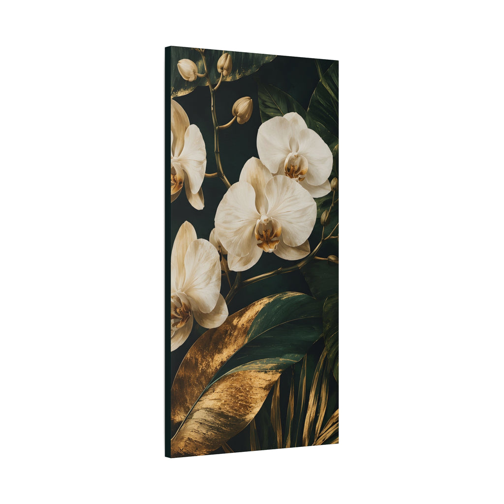 Orchid Botanical Matte Canvas Print — Stretched 1.25"