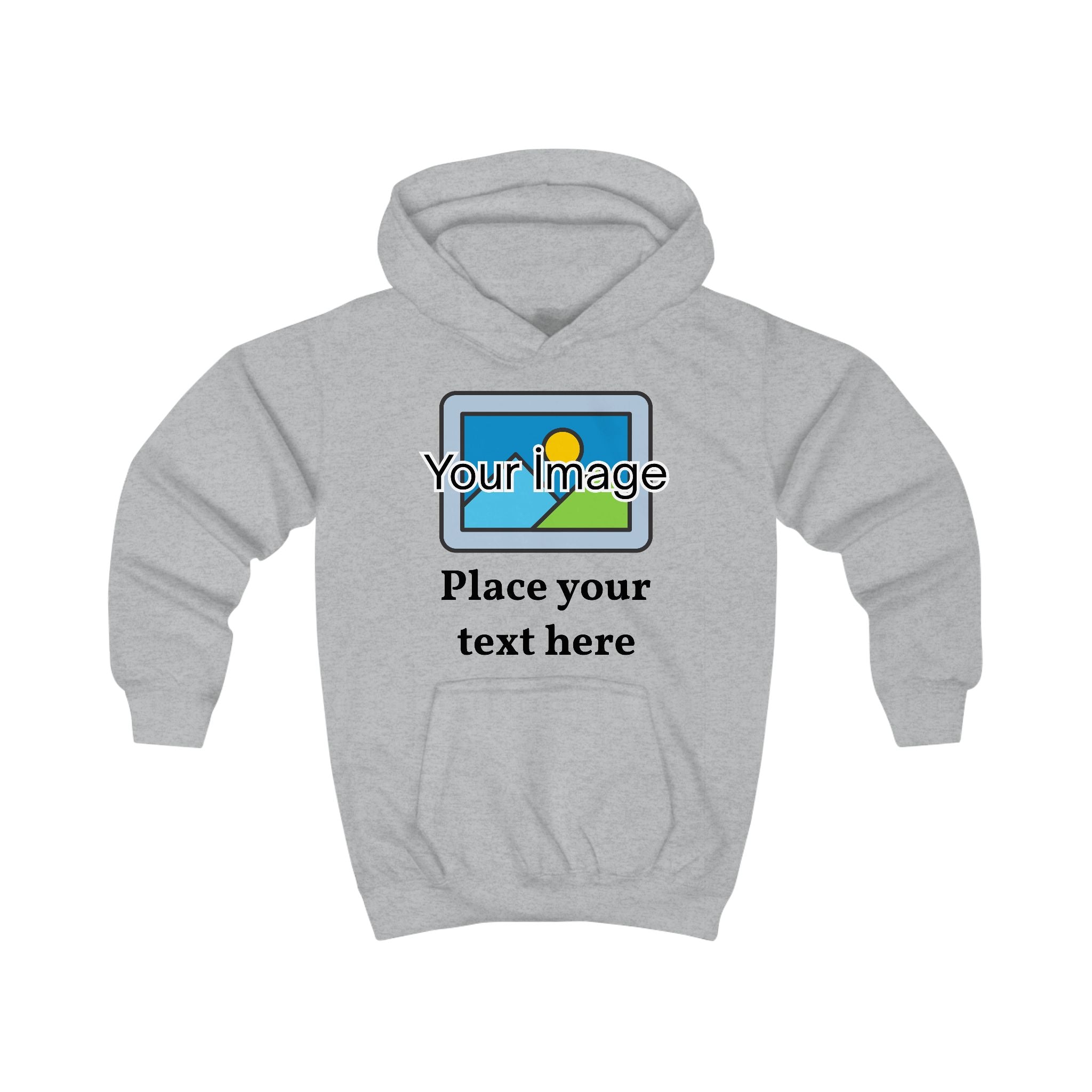 Kids Hoodie — Customizable Photo & Text Printed Kids Hoodie