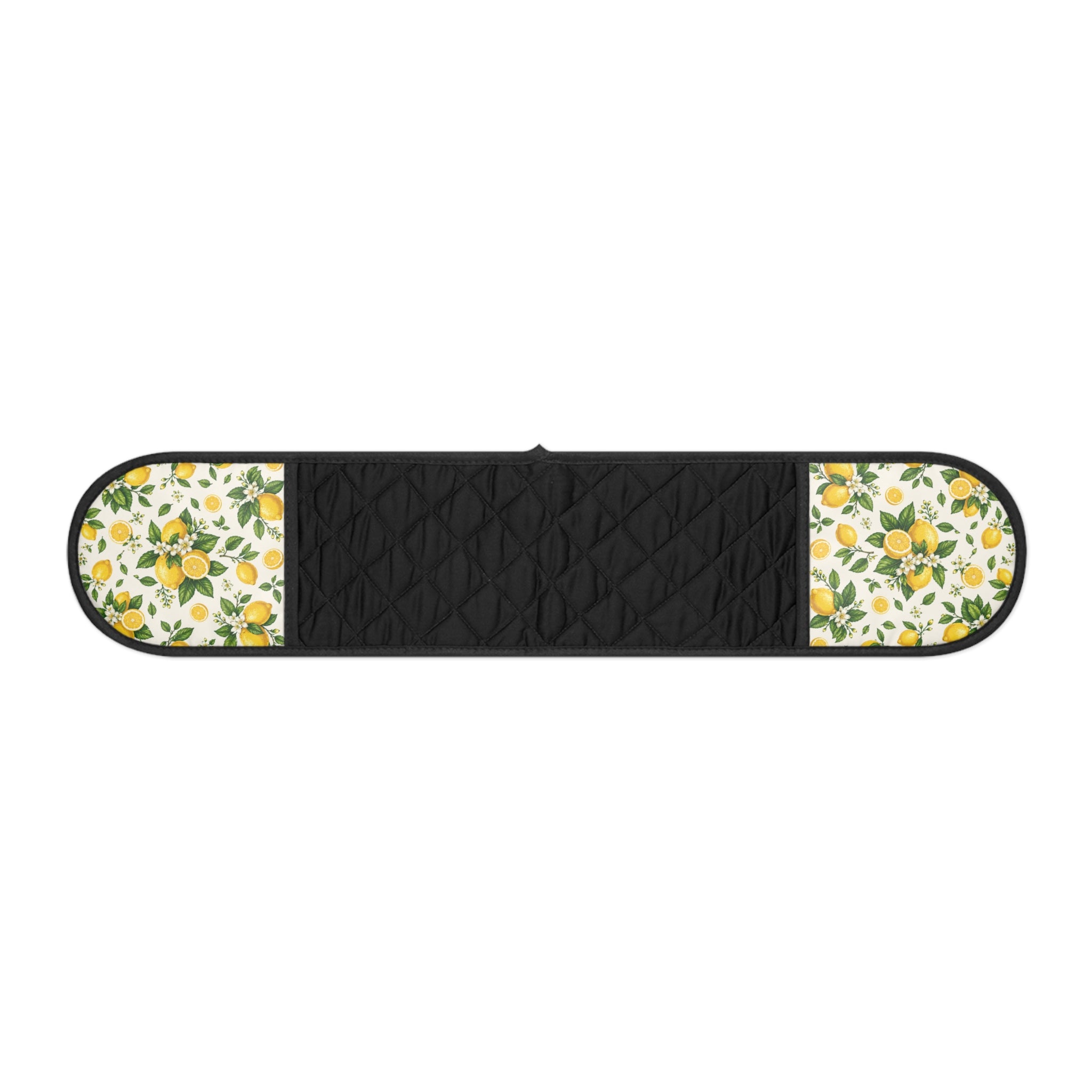 Lemon Blossom Double Oven Mitt – Quilted Heat-Resistant Pot Holder