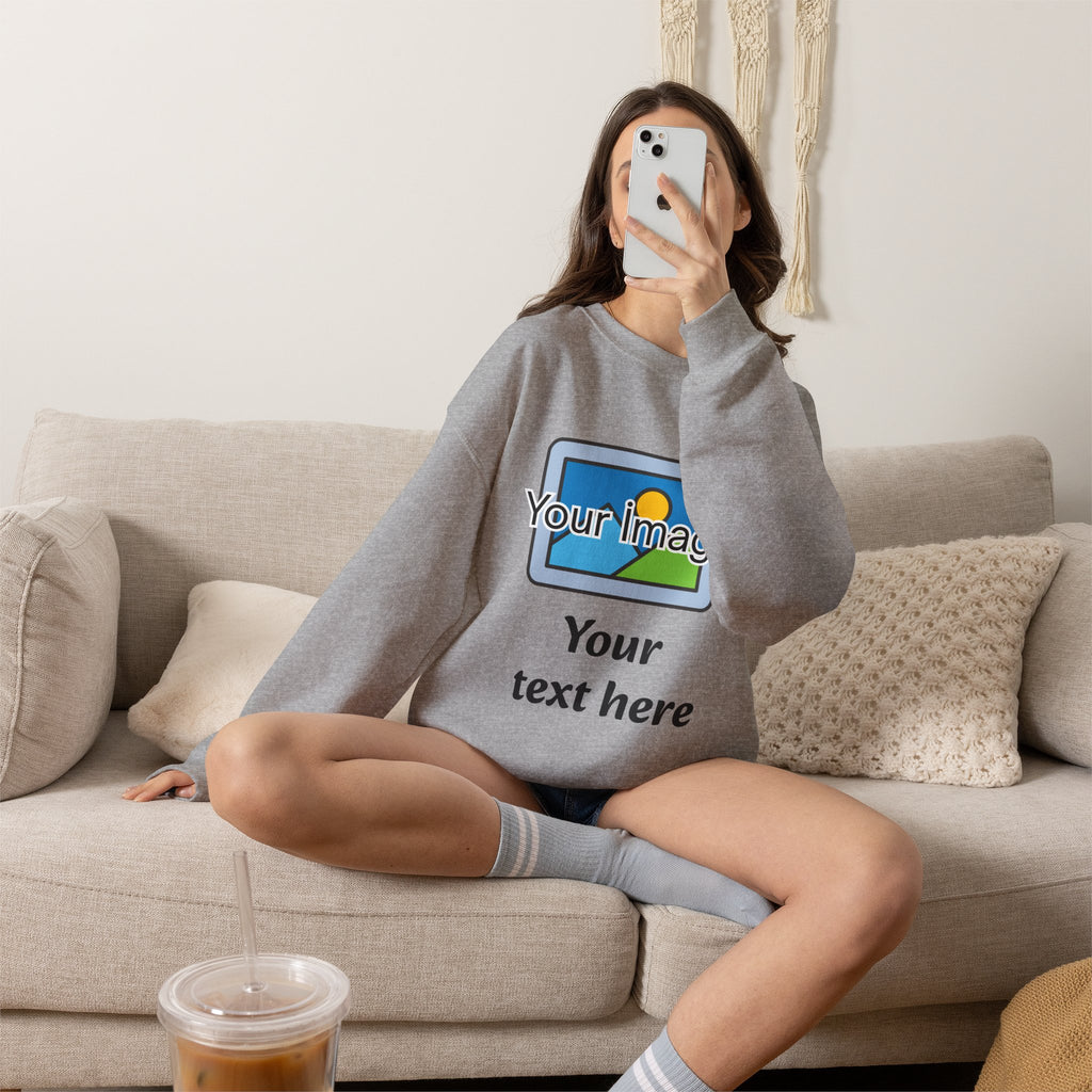 Personalized Image & Text Sweatshirt