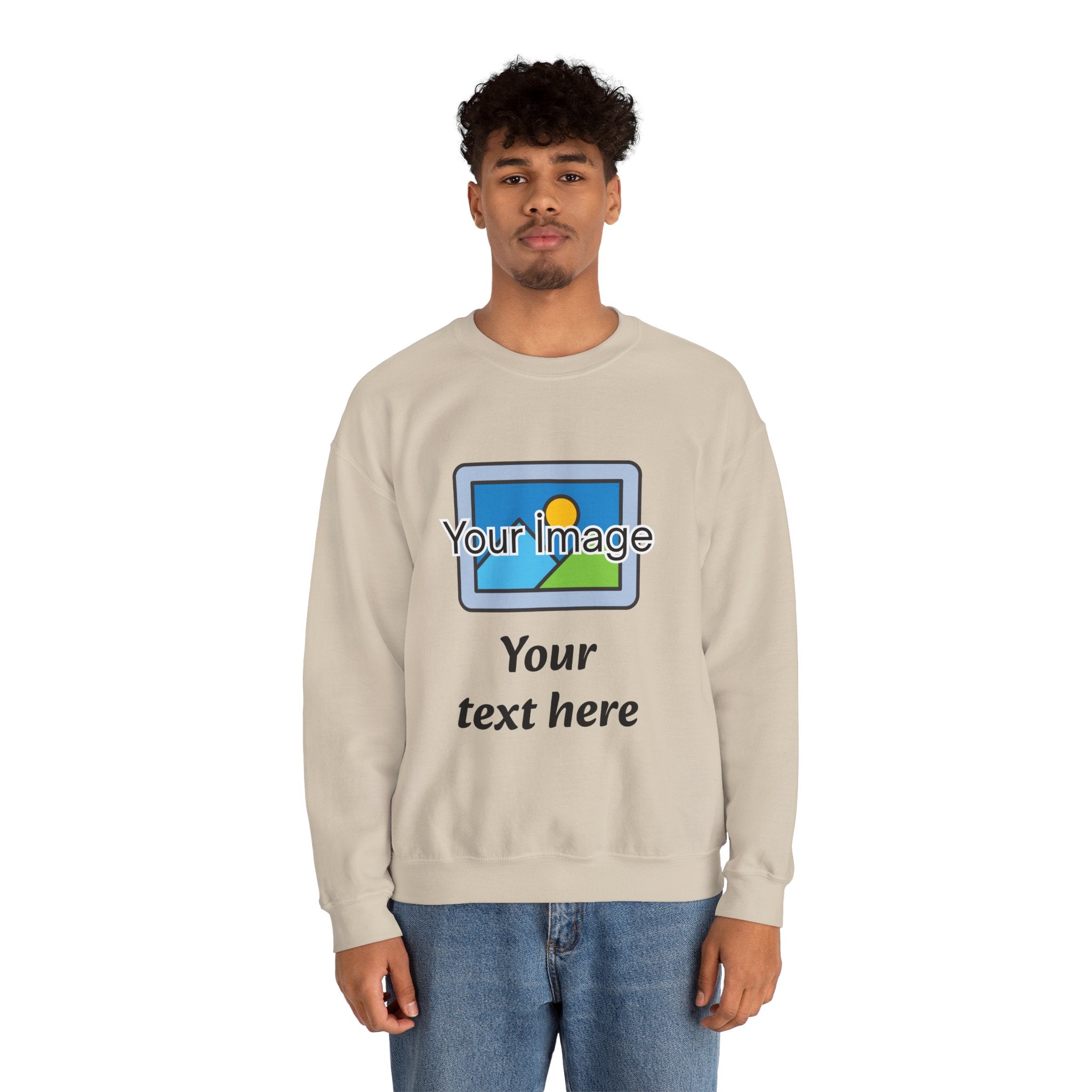 Personalized Image & Text Sweatshirt