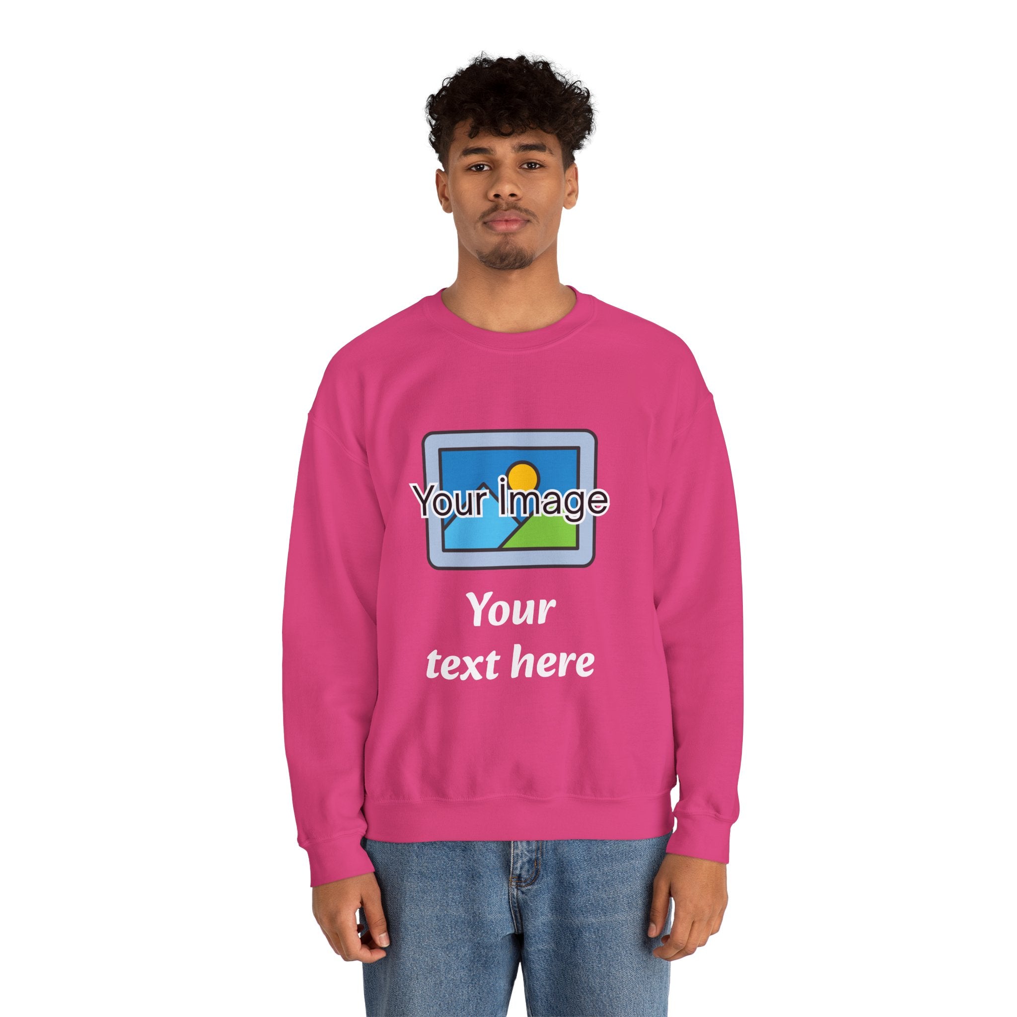 Personalized Image & Text Sweatshirt