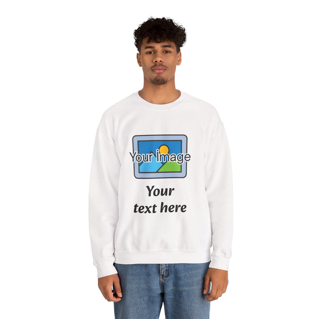 Personalized Image & Text Sweatshirt