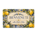 Italian Lemon 'Benvenuti' Welcome Doormat - Dolce Vita Entry Mat