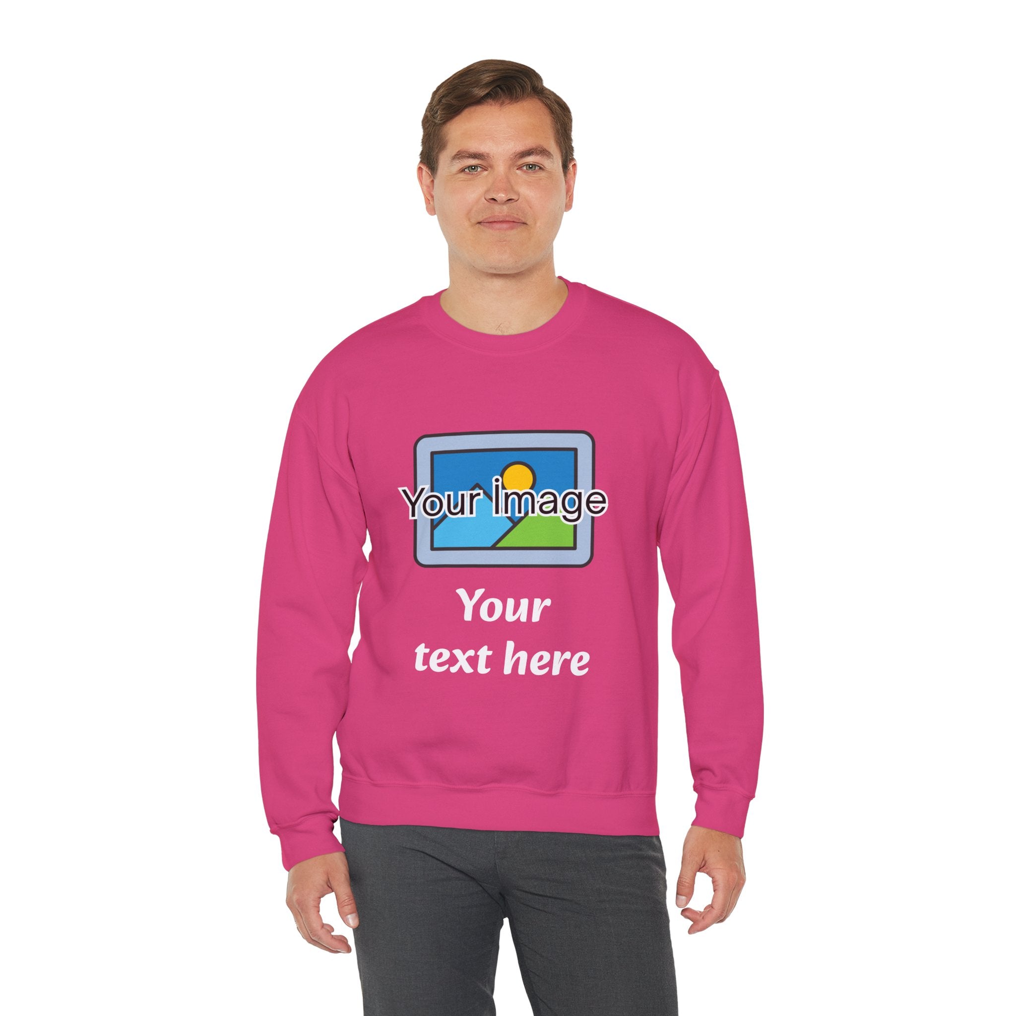 Personalized Image & Text Sweatshirt