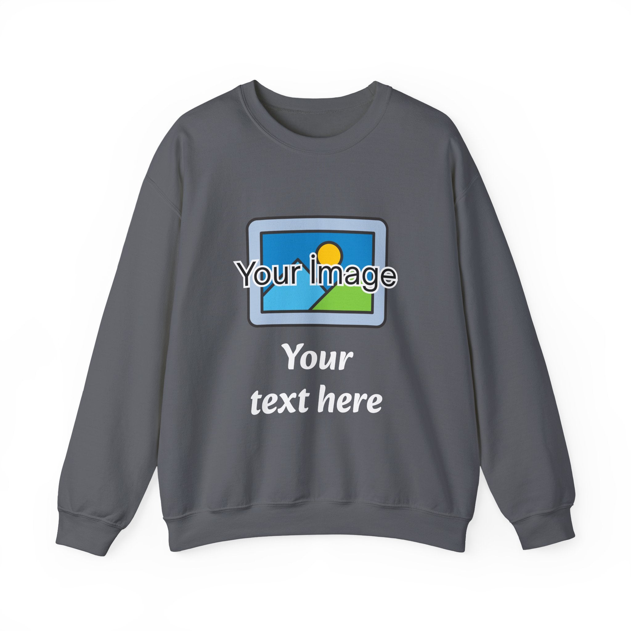 Personalized Image & Text Sweatshirt
