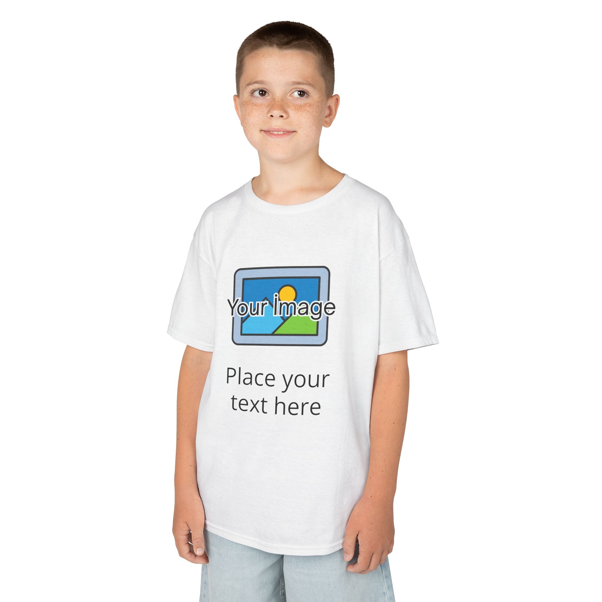 Kids Graphic Tee — Customizable Photo & Text Personalized T-Shirt