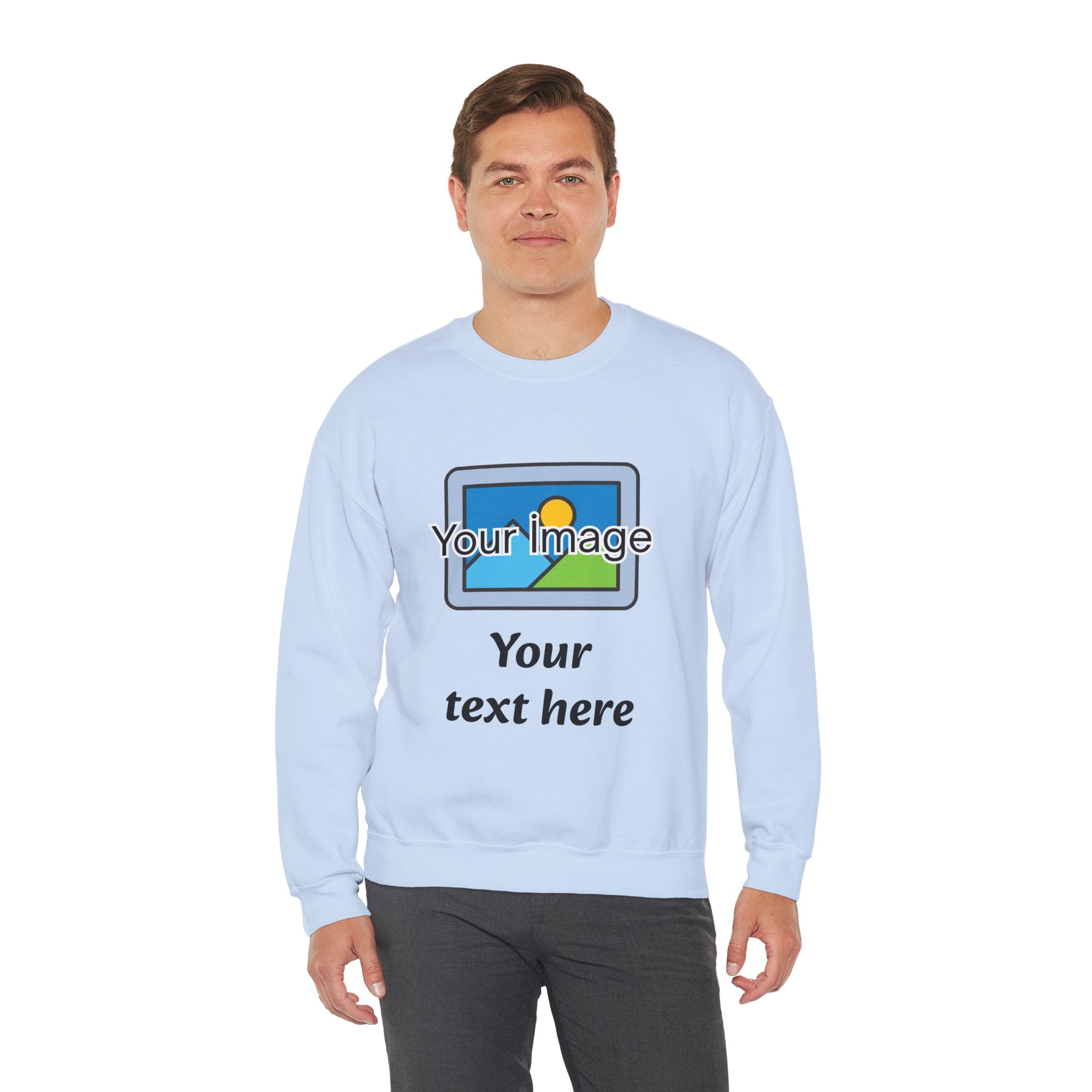 Personalized Image & Text Sweatshirt