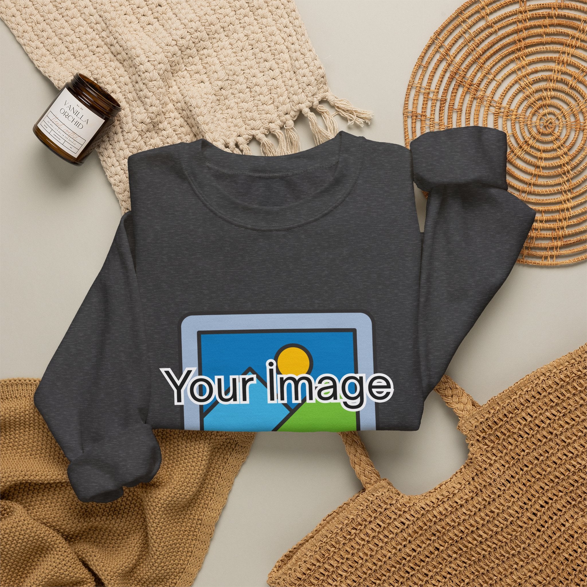 Personalized Image & Text Sweatshirt