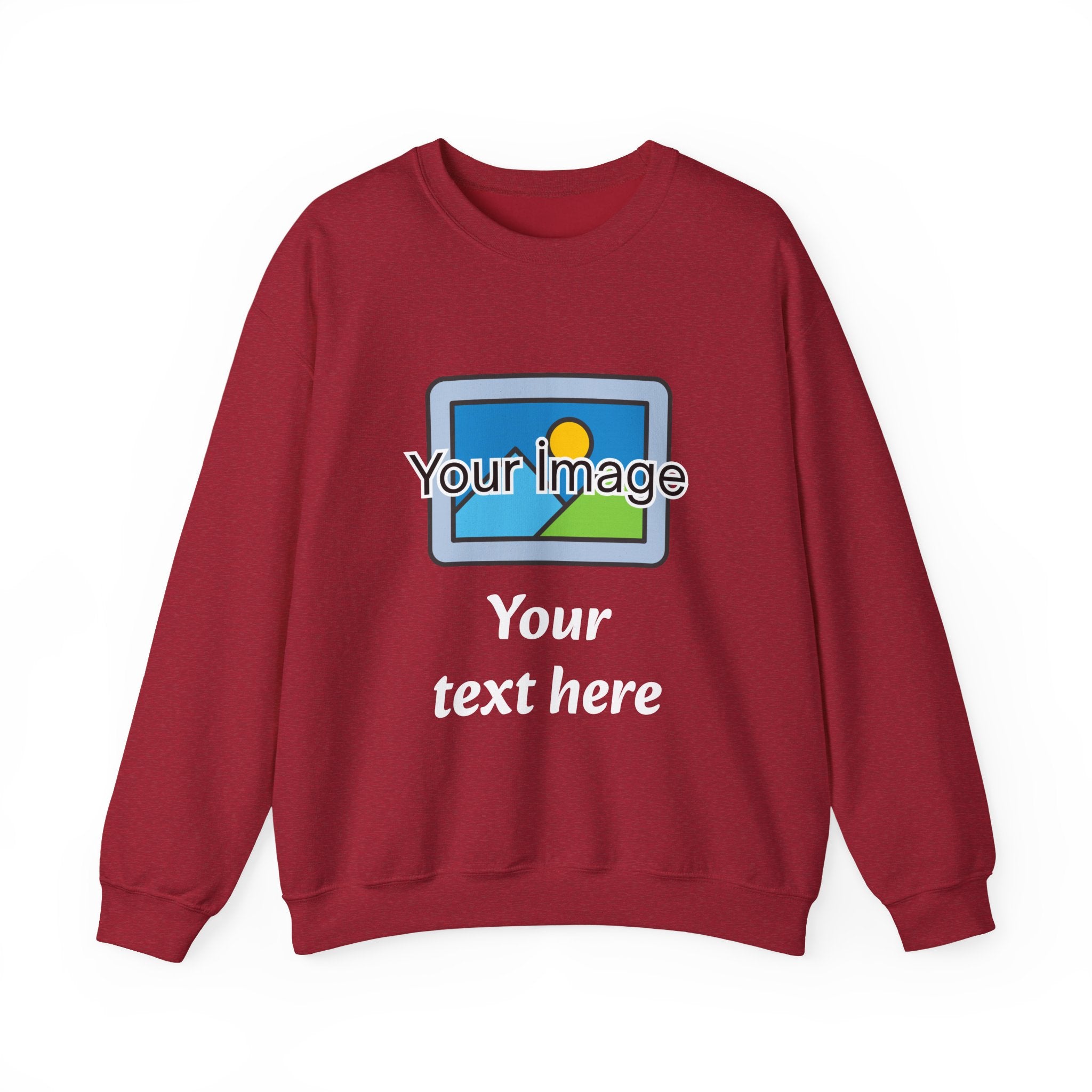 Personalized Image & Text Sweatshirt
