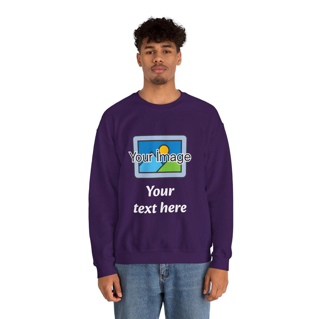 Personalized Image & Text Sweatshirt