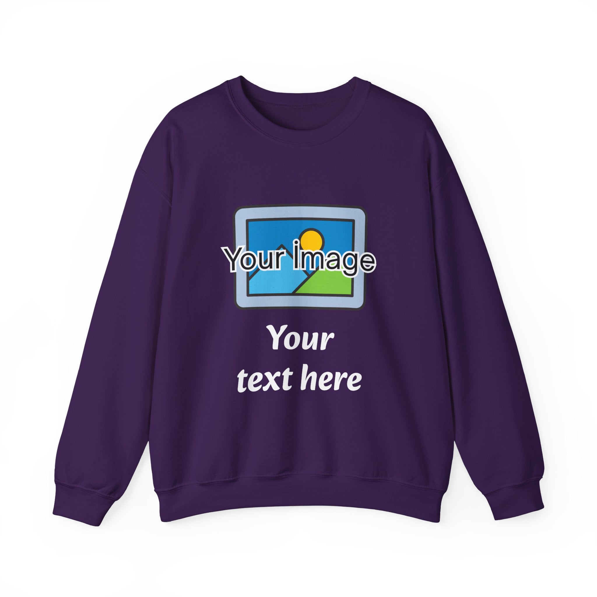 Personalized Image & Text Sweatshirt