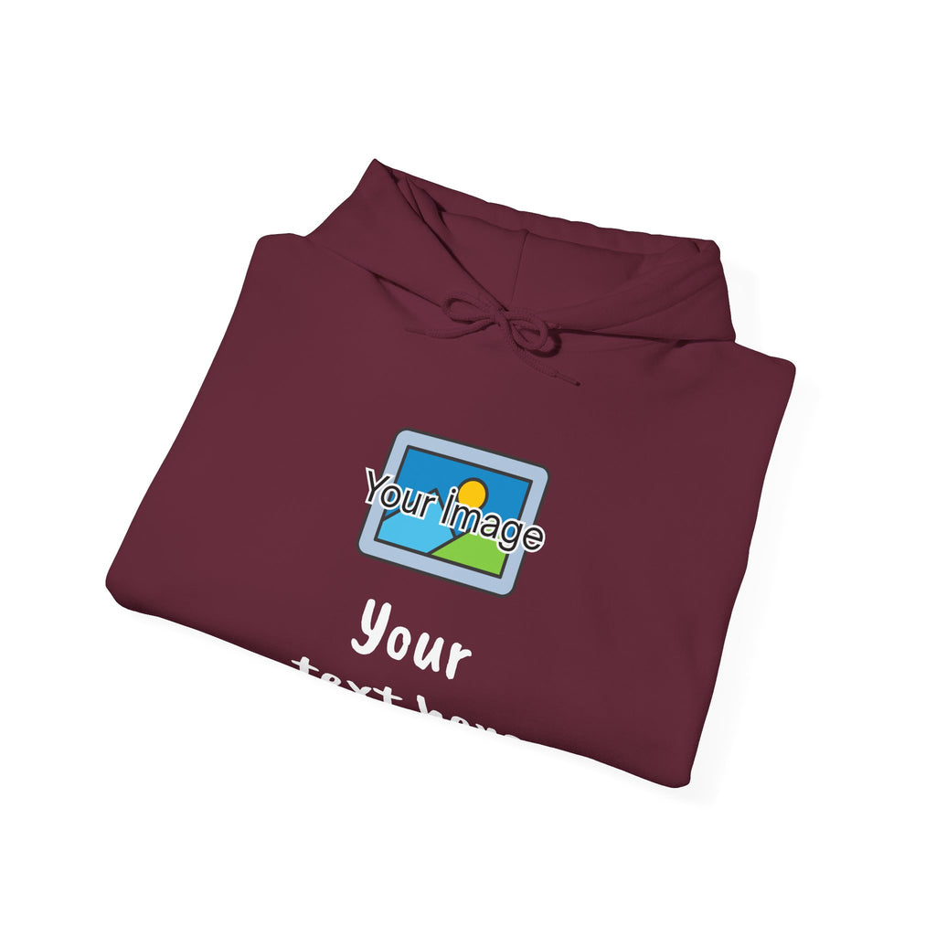 Custom Photo & Text Hoodie — Personalized Image Hoodie, Add Your Text