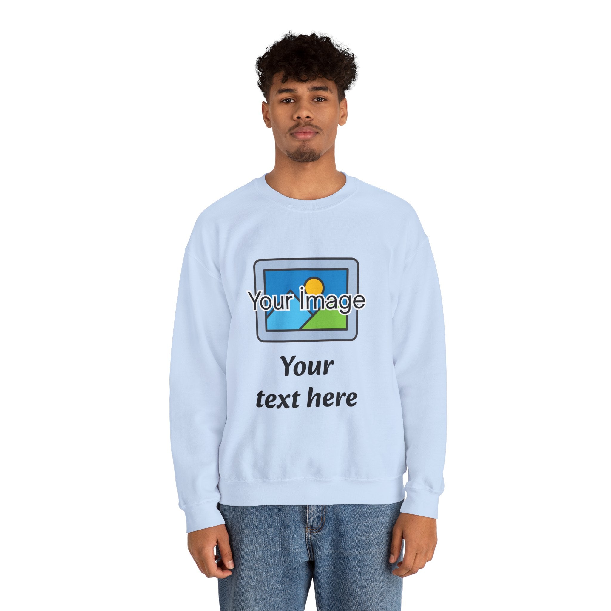 Personalized Image & Text Sweatshirt