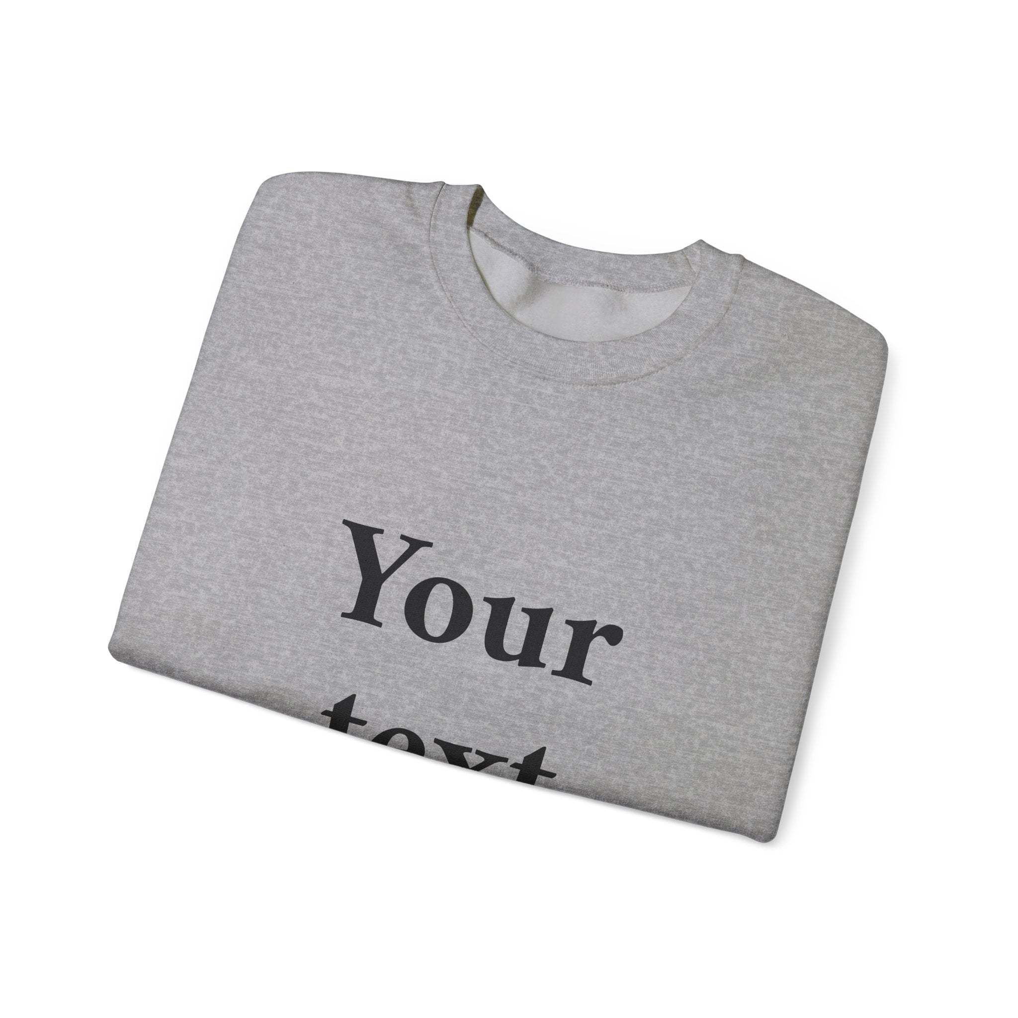 Custom Text Crewneck Sweatshirt — Personalized Minimalist Sweatshirt