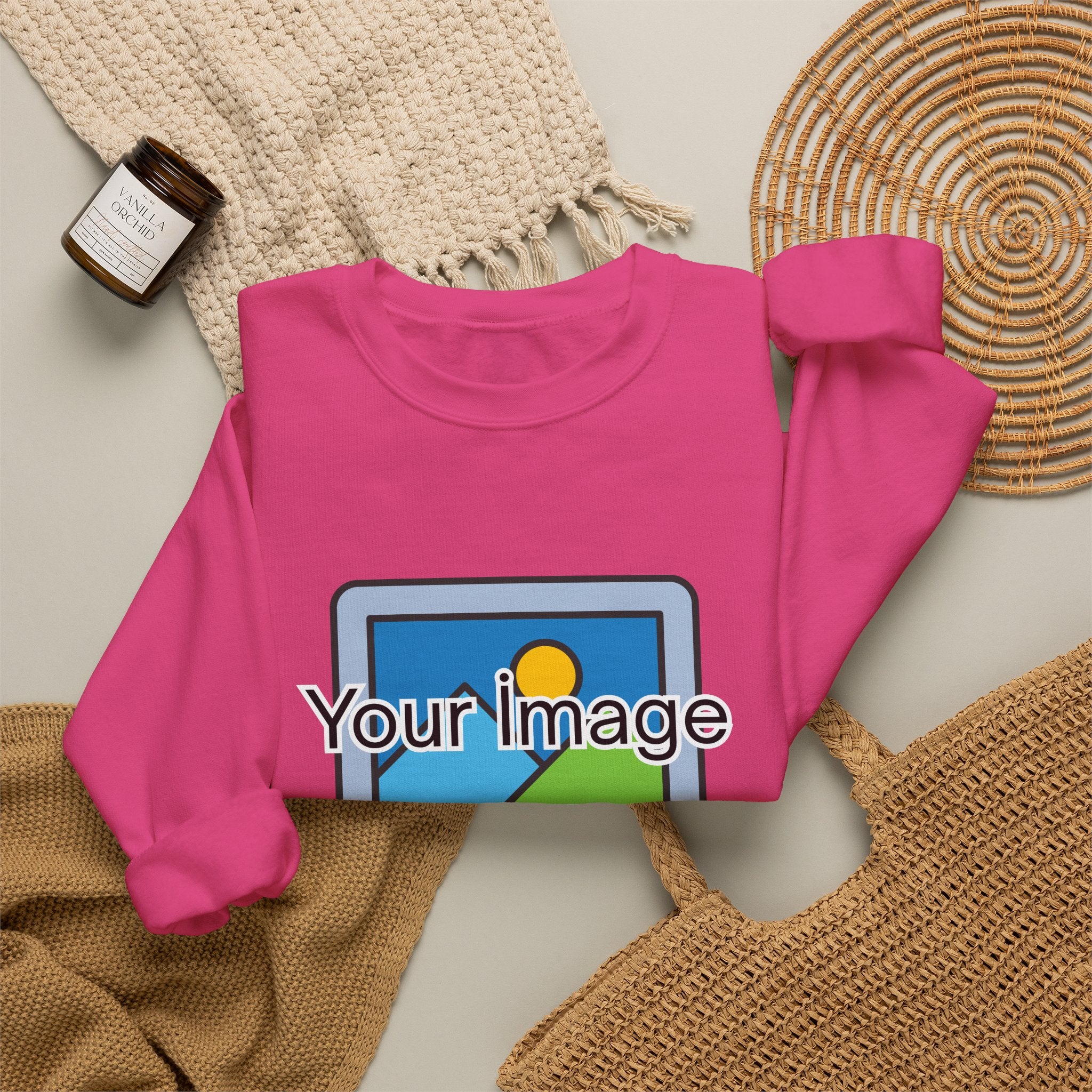 Personalized Image & Text Sweatshirt