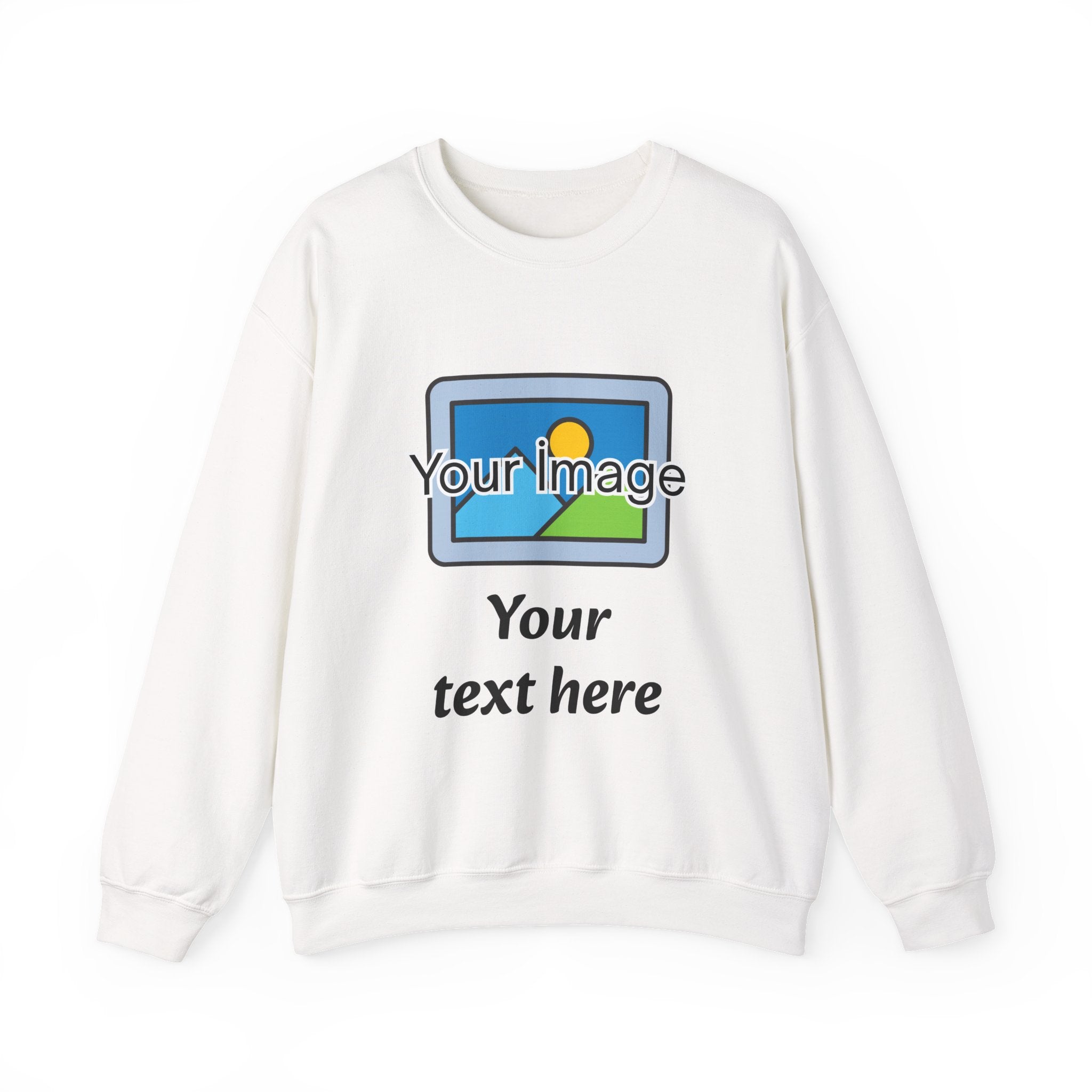 Personalized Image & Text Sweatshirt