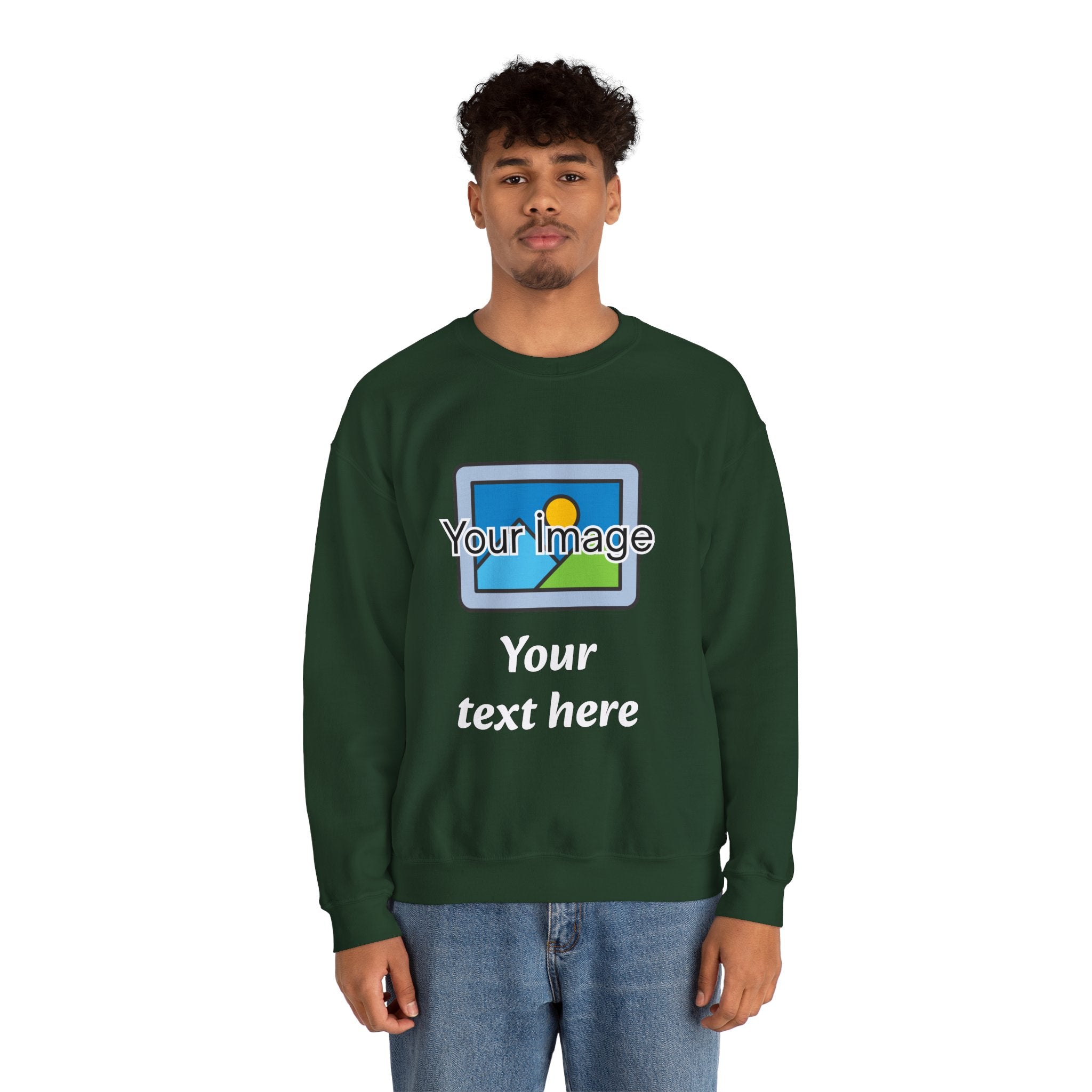 Personalized Image & Text Sweatshirt