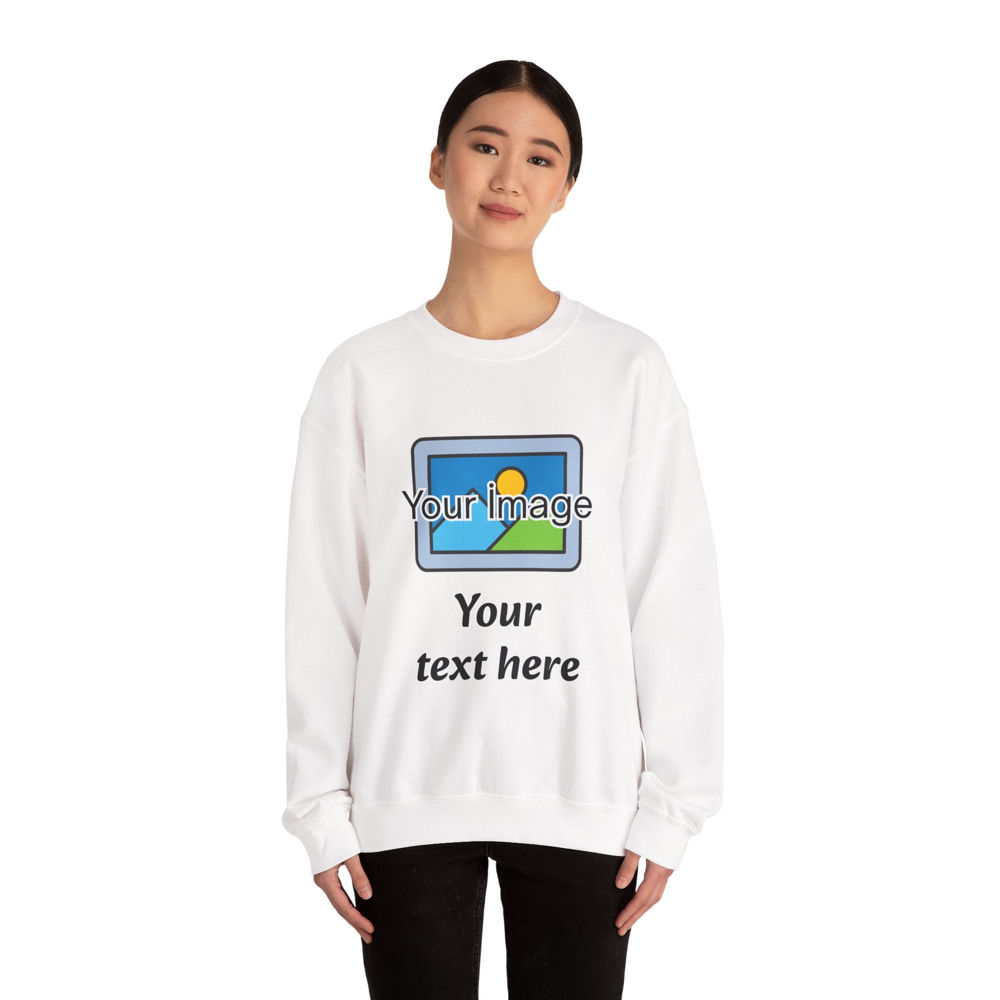 Personalized Image & Text Sweatshirt