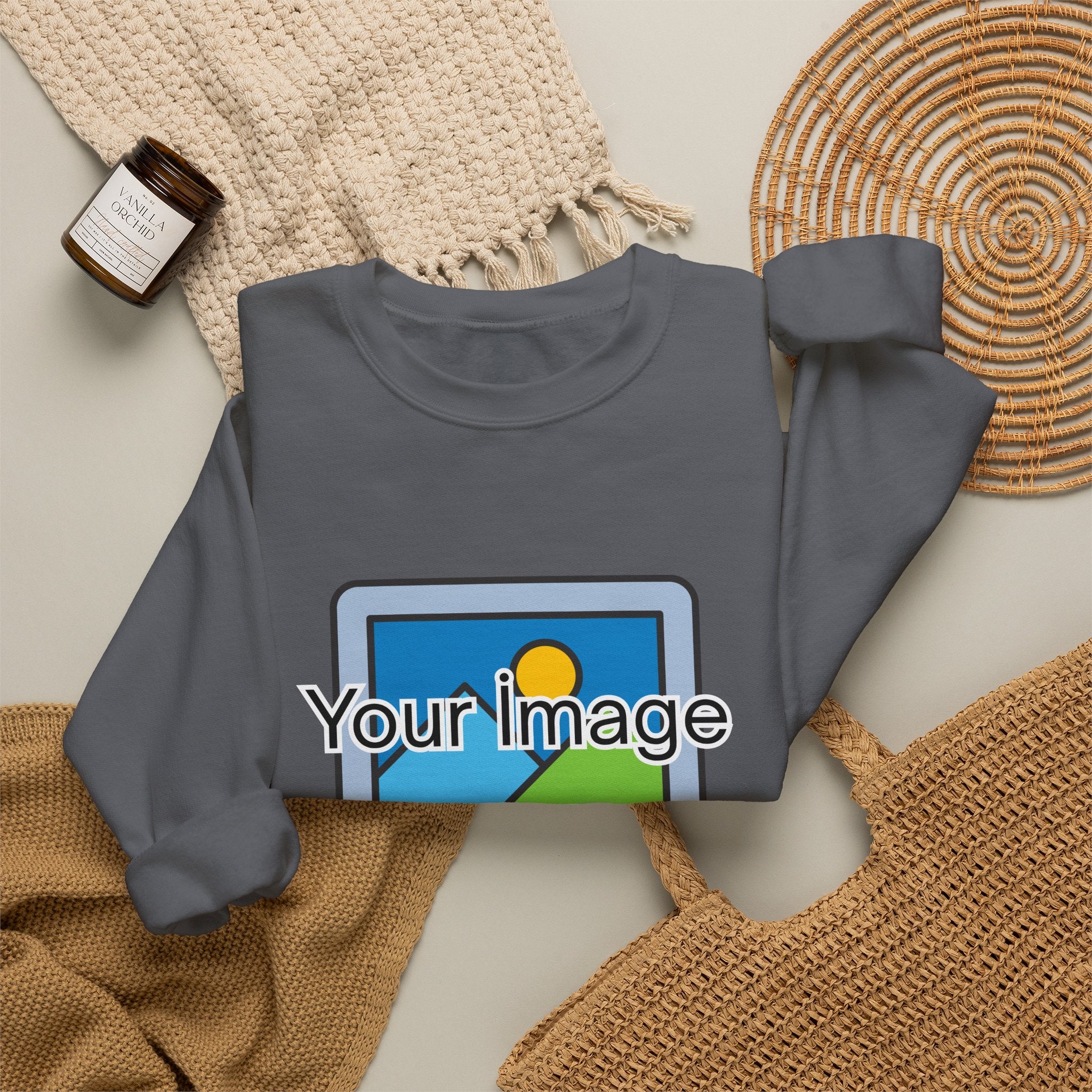 Personalized Image & Text Sweatshirt