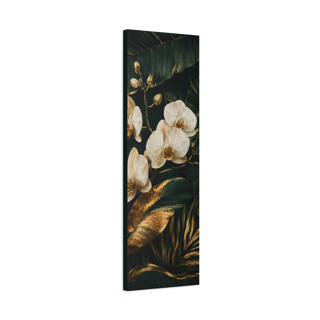 Orchid Botanical Matte Canvas Print — Stretched 1.25"