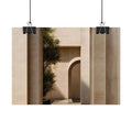 Minimalist Architectural Poster — Neutral Archway Wall Art (Rolled Poster)