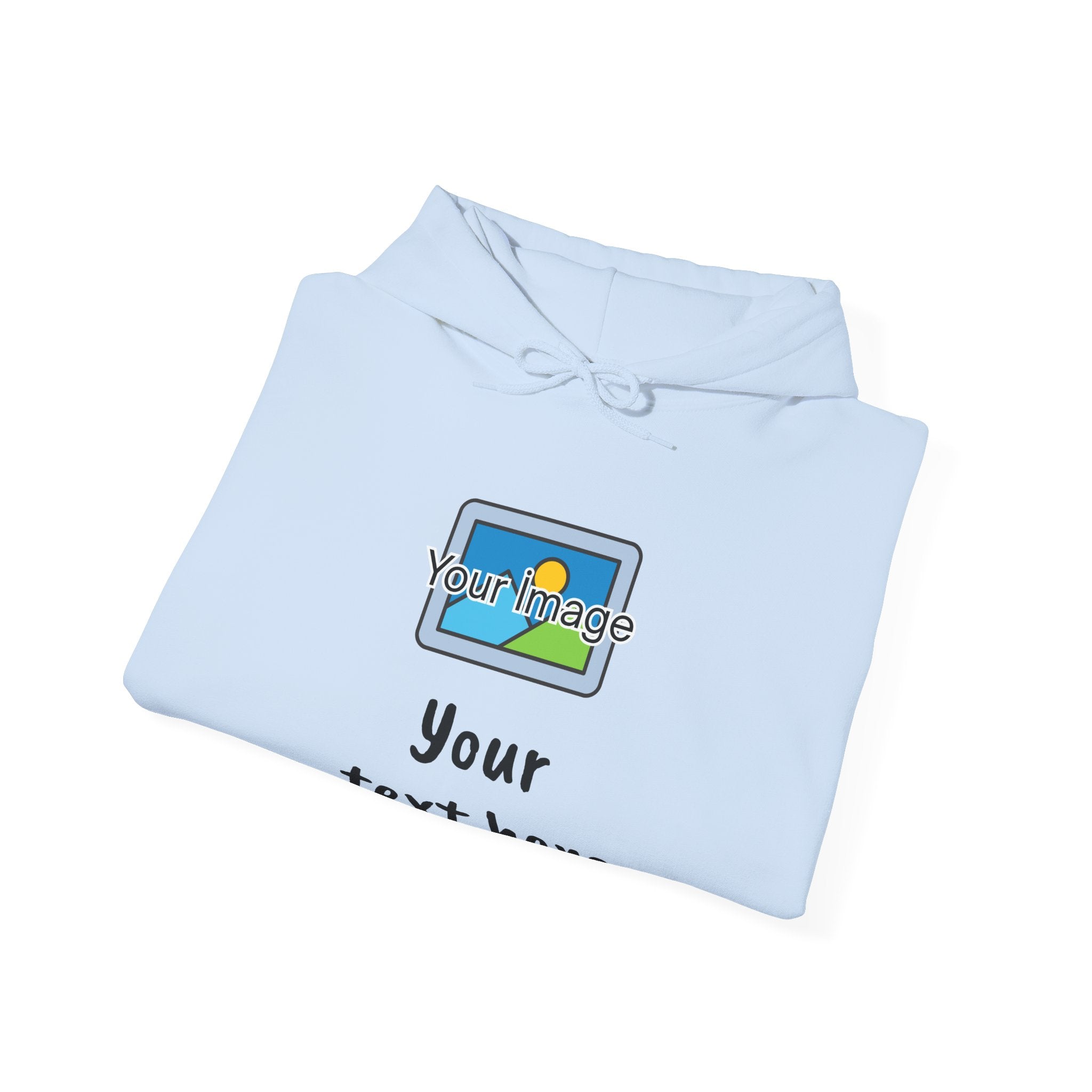 Custom Photo & Text Hoodie — Personalized Image Hoodie, Add Your Text